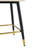 Modern PU Leather Bar Stool With High Back Footrest, 25" Seat Height-183521278-183681736
