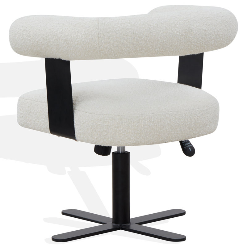 Baron Adjustable Swivel Desk Chair, Ivory