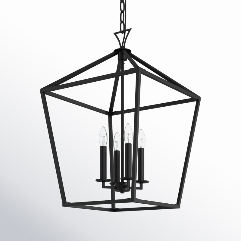 Hastings 4-Light Chandelier, Noir mat