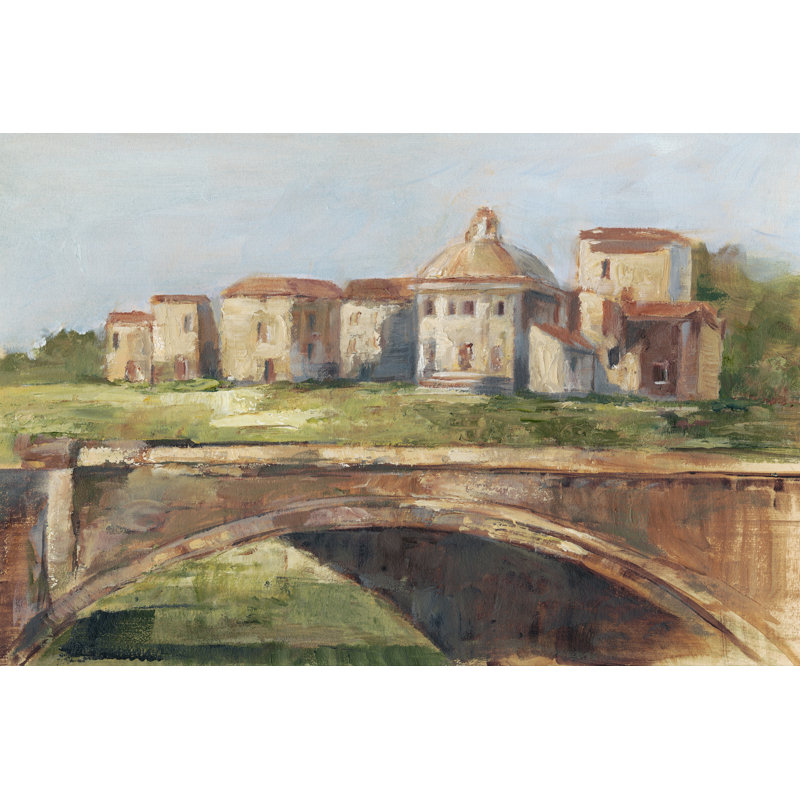 European River Bank II by Ethan Harper - Wrapped Canvas Painting, 30cm H x 46cm W x 3.8cm D