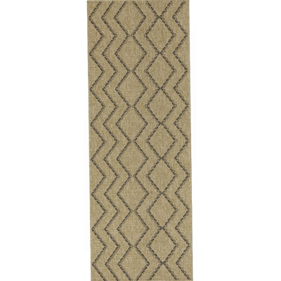 Tapis intérieur / extérieur noir Earth