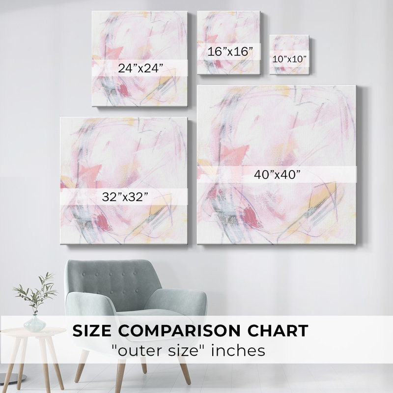 «Rose Static IV», toile tendue avec châssis, H 8 po x l 8 po