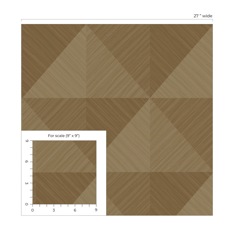 Papier peint en vinyle gaufré Ivy Bronx Designs Honey Kerava, Doré