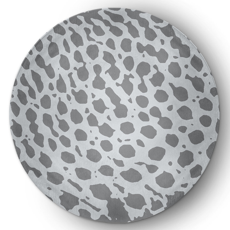 Kolbyn Chenille Animal Print Indoor / Outdoor Rug, Round 5'