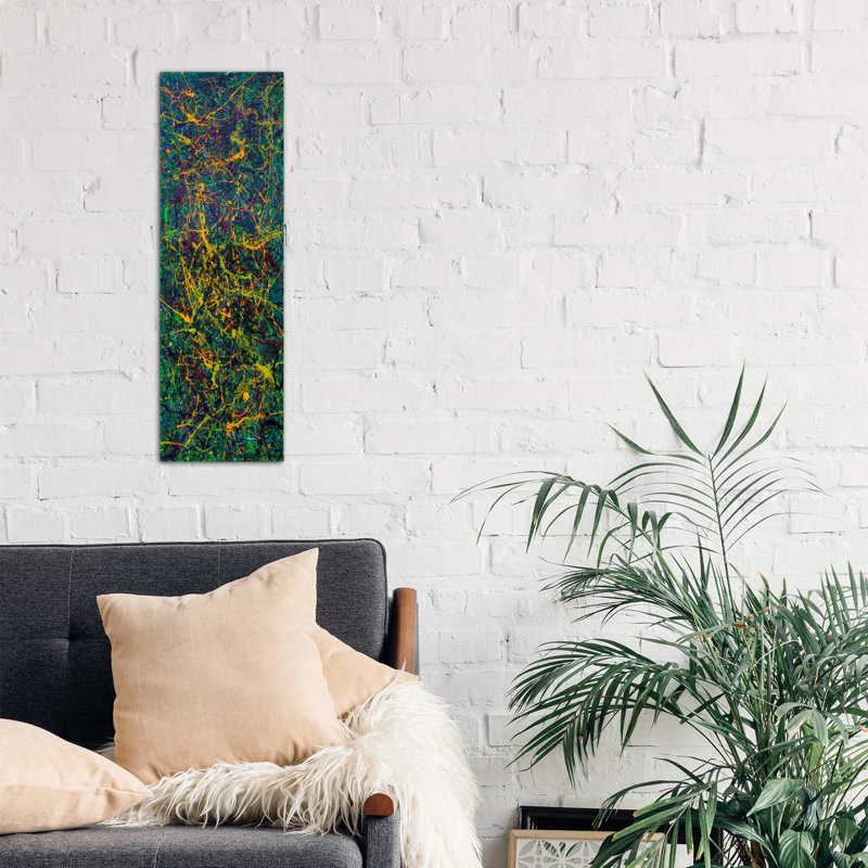 Blood In The Grass by Shawn Jacobs - Wrapped Canvas Panoramic Painting, 30.48 cm H x 91.44 cm W x 1.91 cm D