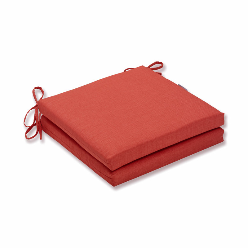 Outdoor 3'' Dining Chair Cushion, Orange T-Spun Polyester