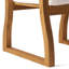 Fauteuil de salle à manger en bois résistant à la décoloration, l 24,75 po x P 26,75 po, H 35 po