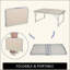 Petite table pliante d'extérieur