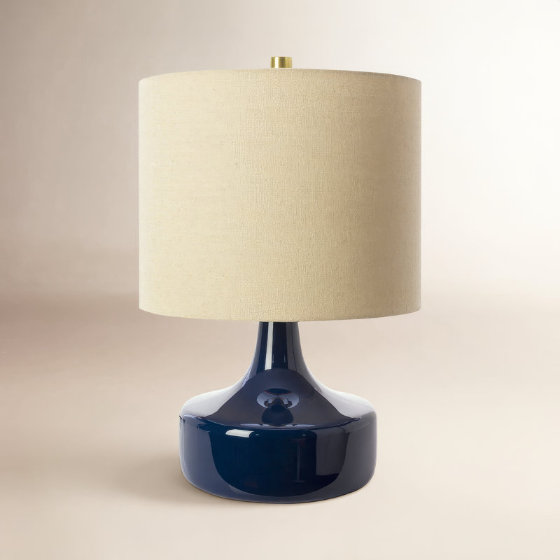 Medano Ceramic Table Lamp, Blue