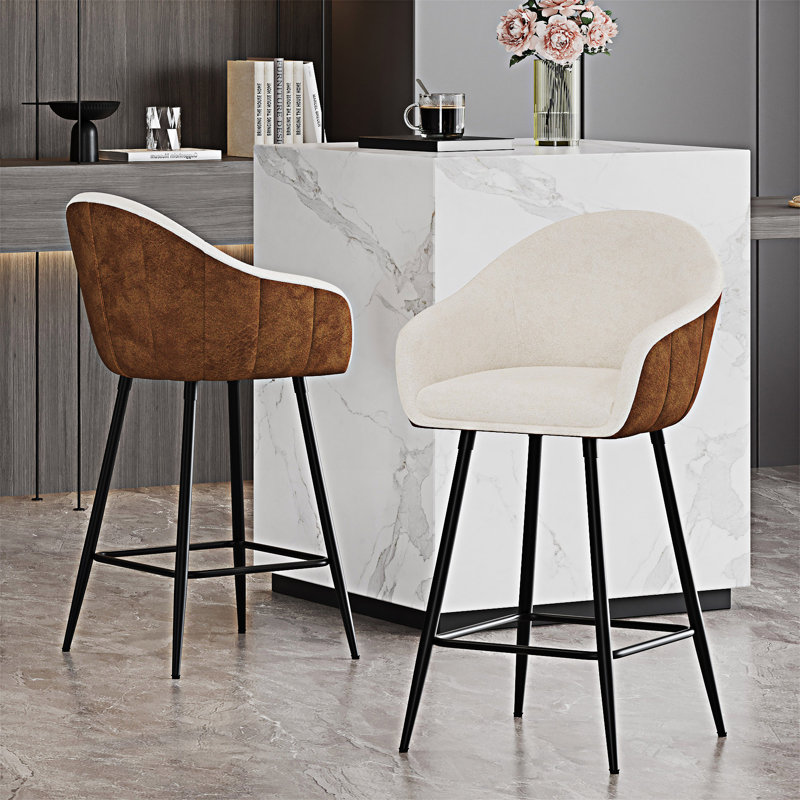 Ensemble de 2 chaises de salle à manger à hauteur de comptoir