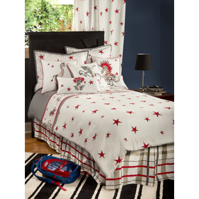 Boys Punk Animal Stars Bed Skirt