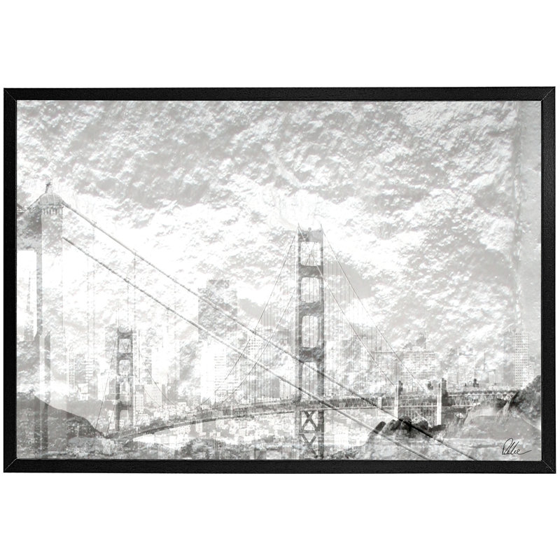 Single Picture Frame Print, Black, 51cm H x 76cm W x 4cm D