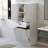 Tall Storage Cabinet with Two Laundry Baskets and Drawer - White-1333248166