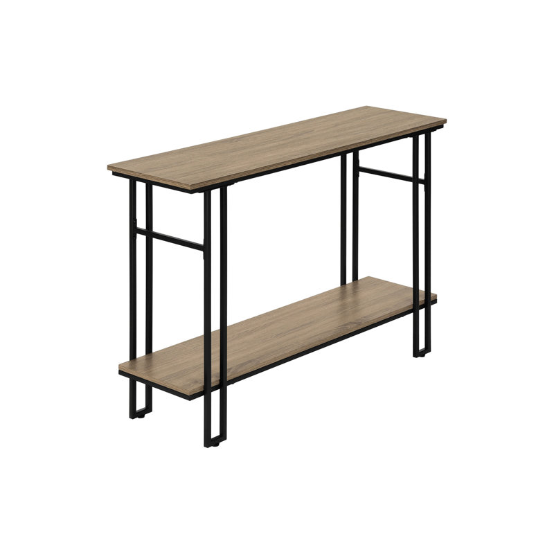  Accent Table Console Table Entryway Table Narrow Sofa Table Living Room Metal Console Table, Dark Taupe