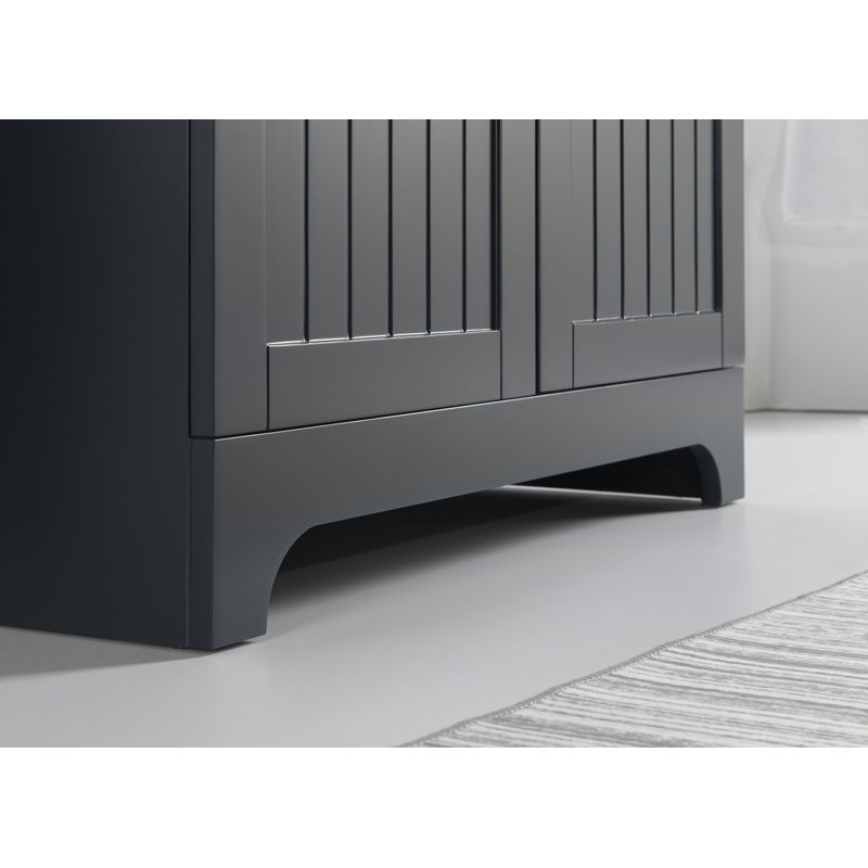 Base de meuble-lavabo simple 30 po seulement, Gris foncé