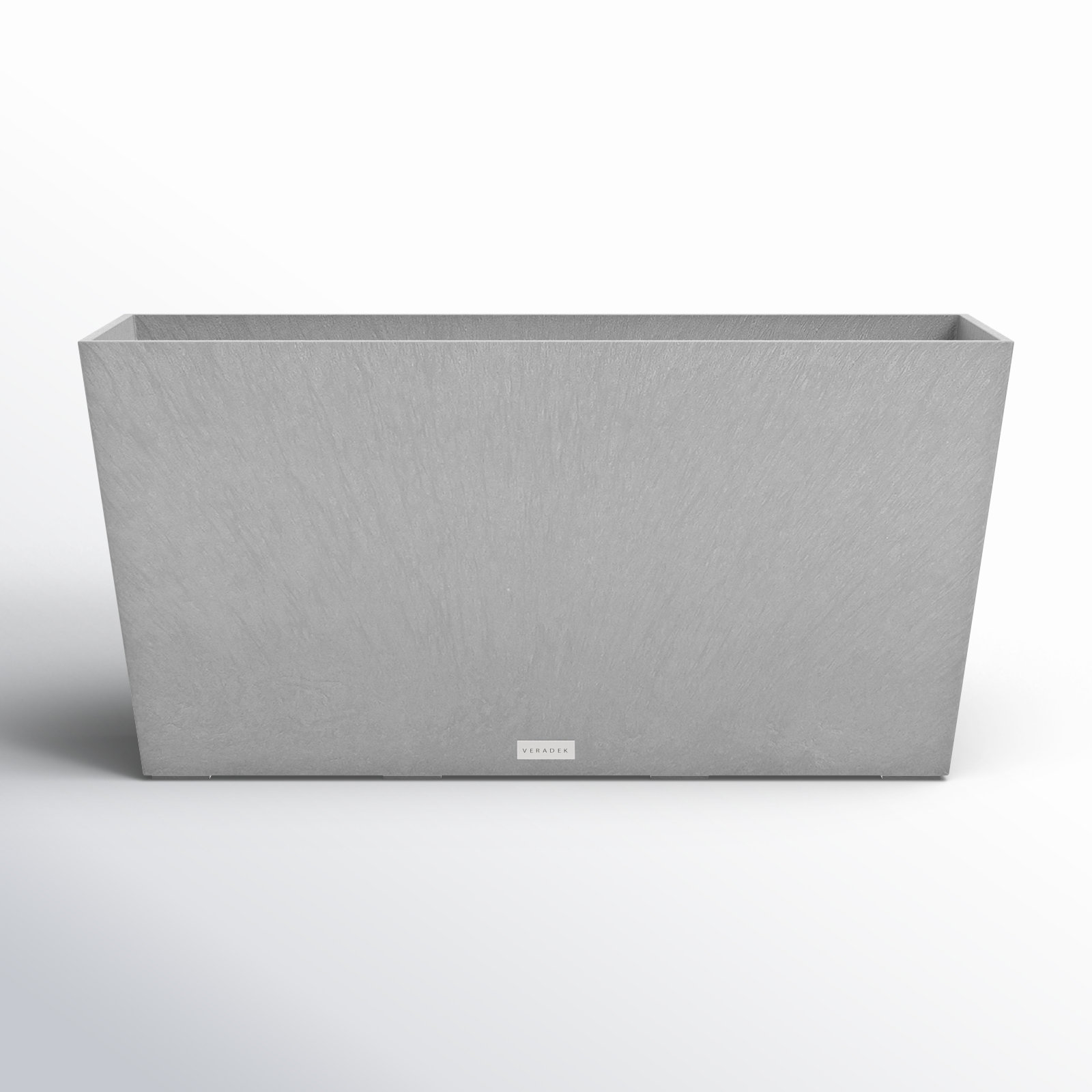 Pure Series Midori Planter, Charcoal Gray, 15.25" H x 31" W x 10" D, 1