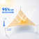 Toile d'ombrage triangulaire Amgo Customize - 200 g / m², blocage UV 95% avec quincaillerie