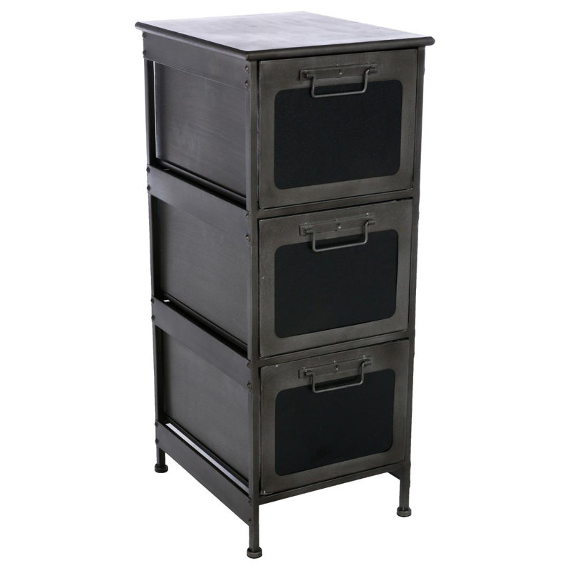 Tamalpais Iron 40.5 cm W Chest of 3 Drawers