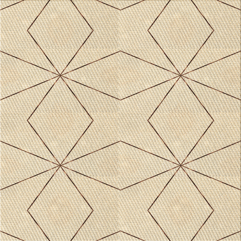 Geometric Indoor Rug, Square 3'