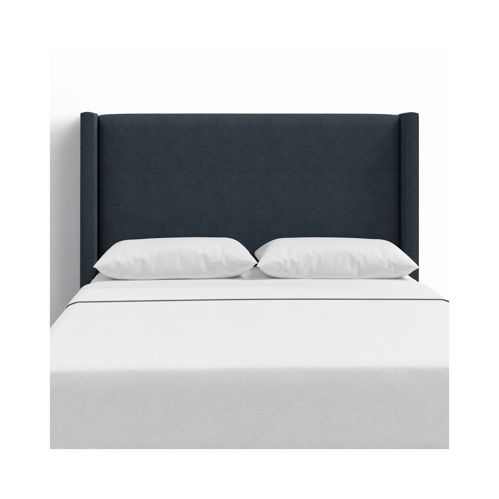 Hanson Upholstered Headboard, California King, Classic Navy Linen