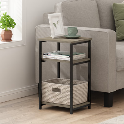 Height Side Table with Shelves