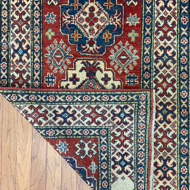 Handmade Kazak Wool Rug