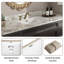 Lavabo de salle de bain rectangulaire encastré Los Flexi, lavabo en céramique blanc 24 "x 16" avec trop-plein