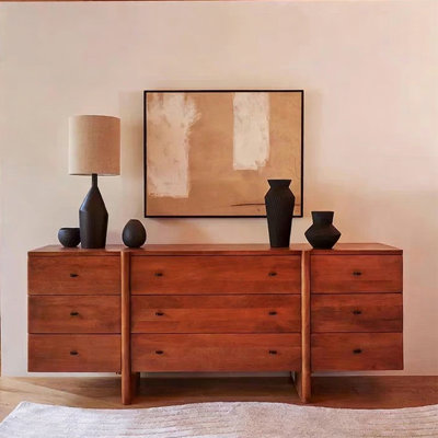 Medieval-style 9-drawer sideboard