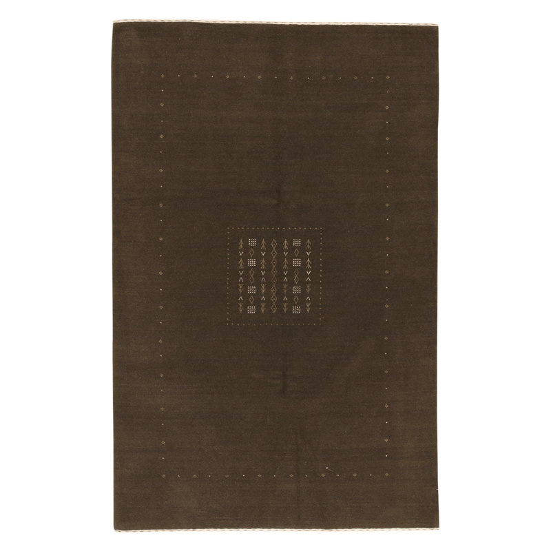 Hand-Knotted High-Quality Brown Area Rug