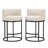 26" Swivel Counter Stool With Cylindrical Metal Frame And Full-Round Seat-121042915