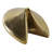 Decorative Fortune Cookie Inspired Figurine For Home Decor - Unique Sculpture Or Statue Decorative Objects For Living Room Decorations - 5", Gold