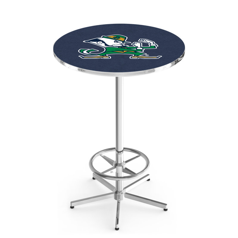NCAA Round Dining Table, Notre Dame - Shamrock