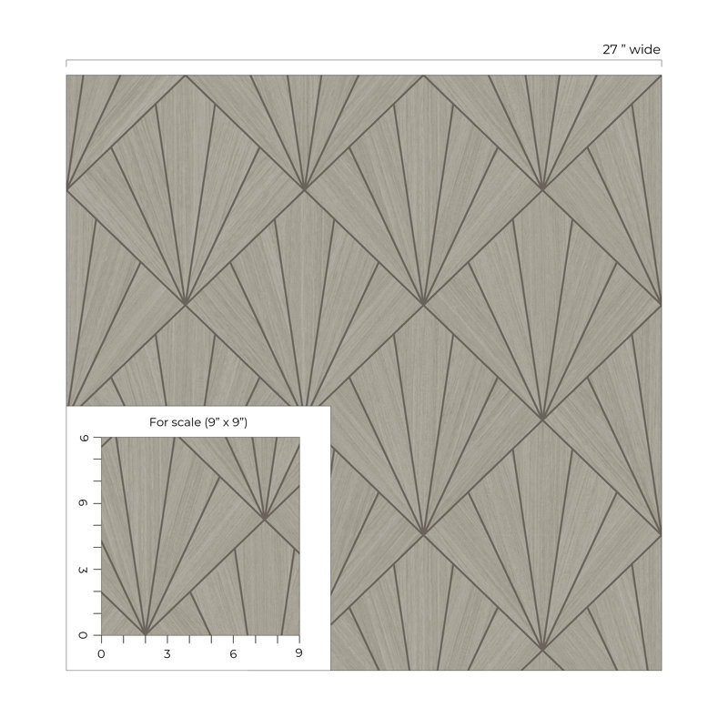 Papier peint en vinyle gaufré Ivk Bronx Designs Mikkeli, Beige/brun