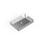 Lavabo de salle de bain vasque en acier inoxydable brossé 23,62 po x 15,75 po Badeloft ES-WB-600-BS-98801824