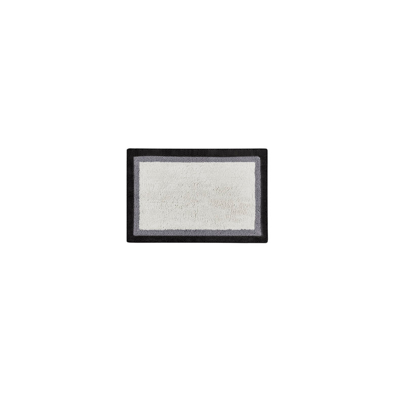 Tapis de bain luxueux en coton touffeté - ajoute de l'élégance à votre salle de bain, L 0,5 po x l 30 po
