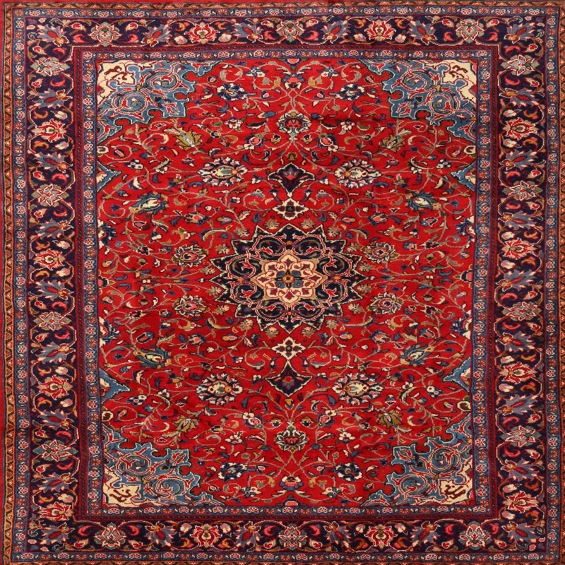 Mohsin Oriental Indoor Rug, Square 4'
