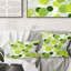 Coussin décoratif circulaire abstrait rétro géométrique X - Mid-Century-1073420545