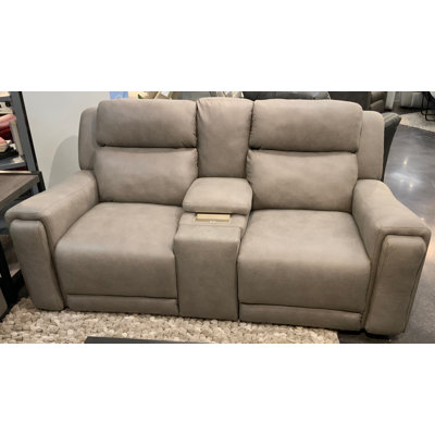 The Boss Triple Power Reclining Console Loveseat