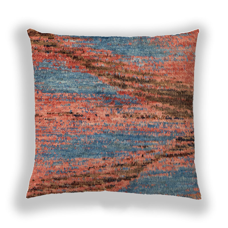 Coussin décoratif abstrait 2571, Microsuède