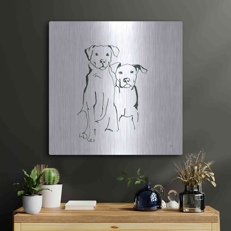 «L amovible Mutts IV» par Chris Paschke, H 24 po x l 24 po