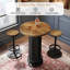 Ensemble de table de bar ronde, bar maison de ferme avec 2 tabourets de bar-916242910