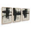 Ensemble de 3 impressions sur toile gris anthracite-106960423-106960424