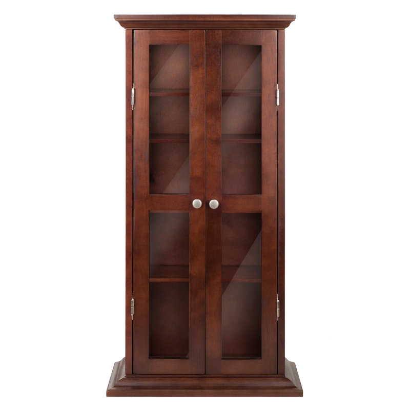 Aniyyah Accent Cabinet with 2 Doors in Walnut, 44.17'' H X 21.97'' W X 9.17'' D