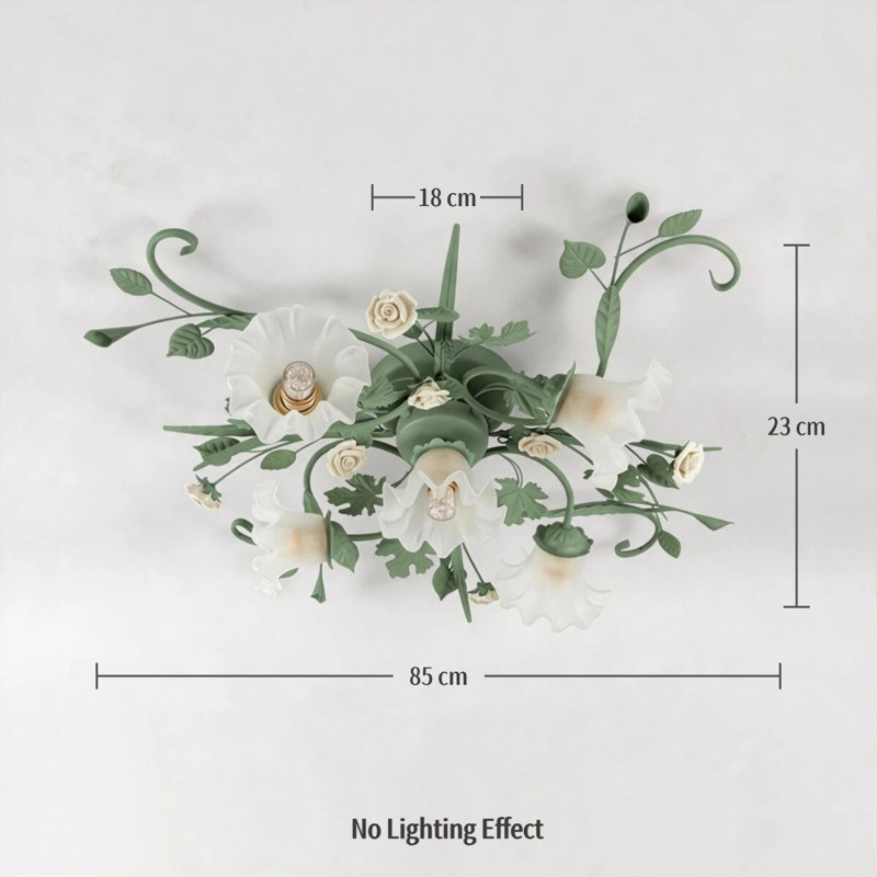 Glass Semi Flush Mount