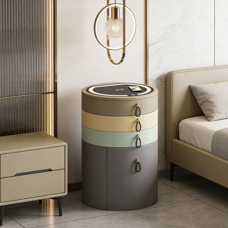 Ensemble de meuble-lavabo minimaliste 18,81 "avec tabouret et miroir