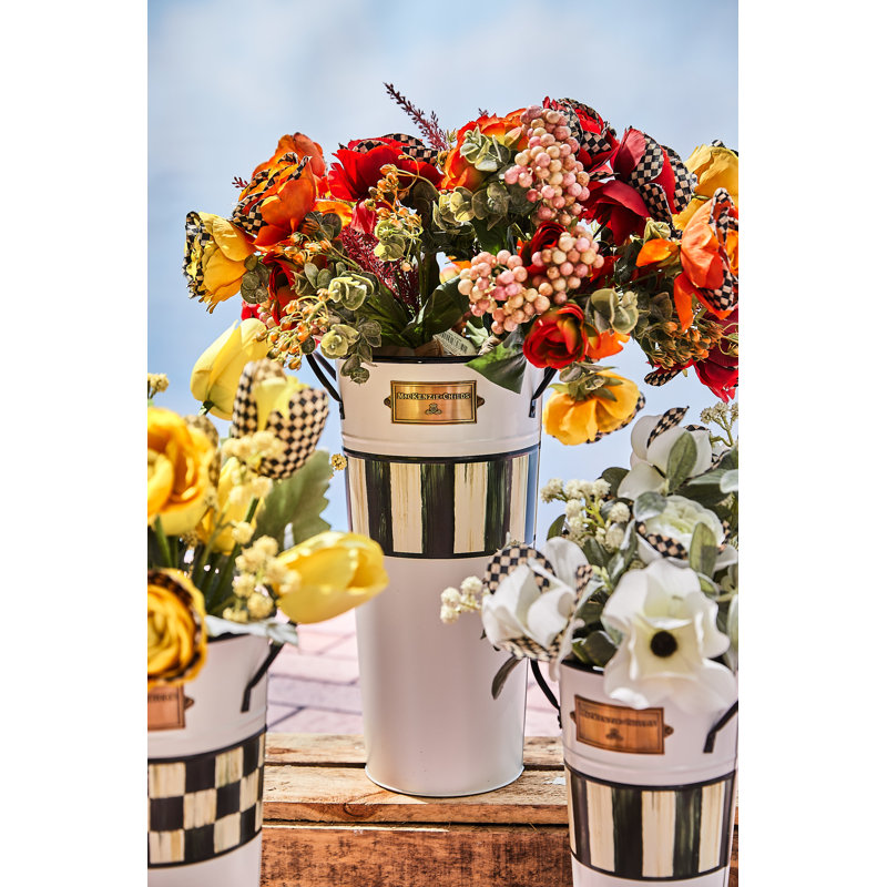 Spectator Galvanized Flower Buckets, Set Of 3