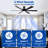  Tija 65'' Modern Glass Shade Windmill LED Ceiling Fan with Light and Remote Control