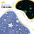 Kids Sofa Chair, Toddler Sofa with Glow in the Dark Star Design & Wooden Frame