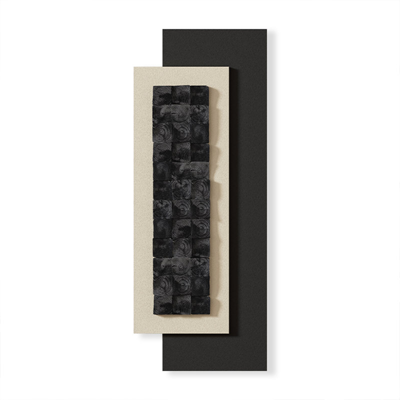 Mid-Century Modern Canvas Rectangular Wall art for Living Room