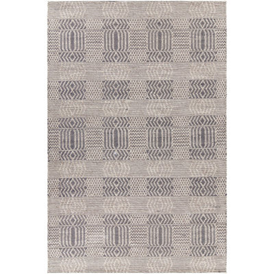 Tapis noir / gris en laine Salona
